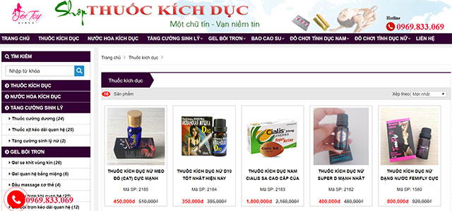 Trang Web bán thuốc kích dục nữ tốt nhất hiện nay ở Việt nam